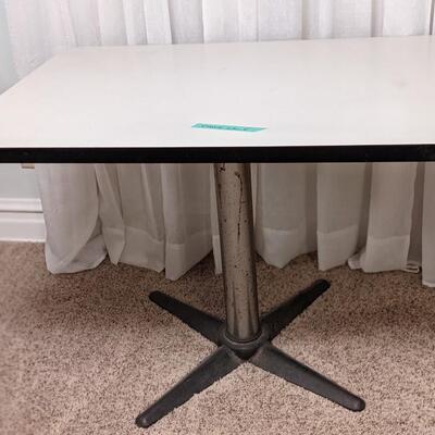White sturdy table