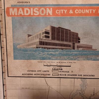 Madison city and county map