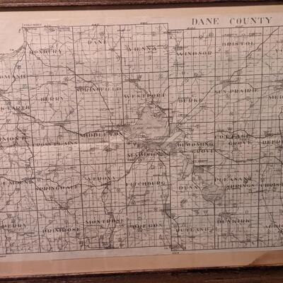 Antique Dane county map