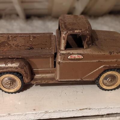 Tonka truck and wagon