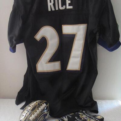 Lot 52- Ravens Rice Jersey 