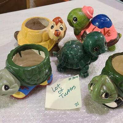 Lot of 5 Turtles -Item #304