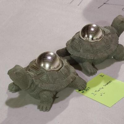 2 Turtle Statues -Item #307