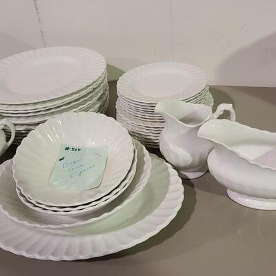 37 piece lot Classic D&G Meakin English IronStone china dishes -Item #308