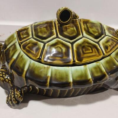 Vintage Ceramic Turtle Soup Tureen -Item #316