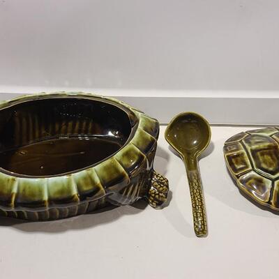 Vintage Ceramic Turtle Soup Tureen -Item #316