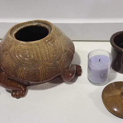 Ceramic Turtle Candle Holder -Item #317