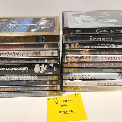 20 Assorted DVDs -Item #321