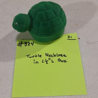 Turtle Necklace in Turle Box -Item #324