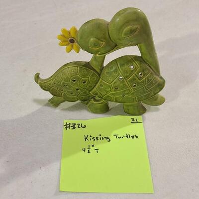 Kissing Turtles Figurine -Item #326