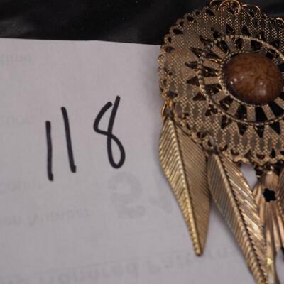 Lot 118 Necklaces and glass display
