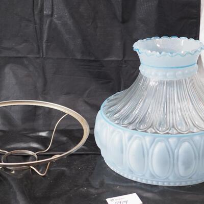 Lot 119- Antique Aladdin  Lamp shade and holder