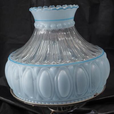 Lot 119- Antique Aladdin  Lamp shade and holder