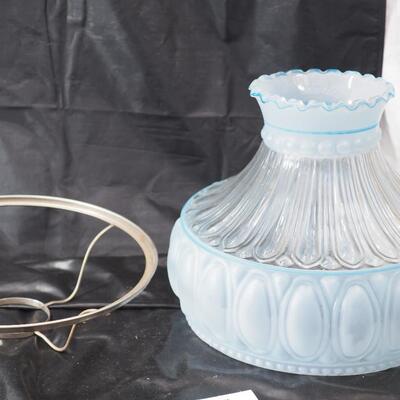Lot 119- Antique Aladdin  Lamp shade and holder