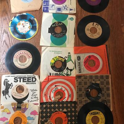 Lot 63: Vintage 45 Records