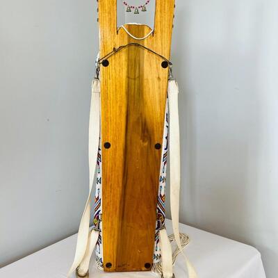 Lot 3  Native American Northern Plains Indian Fully Beaded Contemporary Cradle Board 
