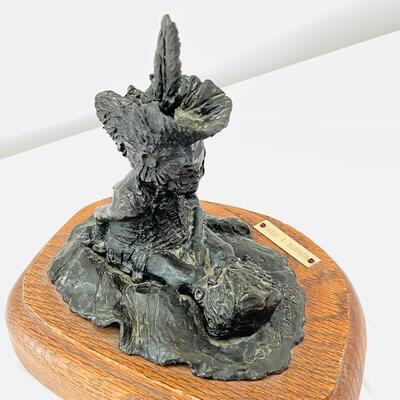 Lot 4. Original Bronze Sculpture by Carol Theroux “Number One Son”