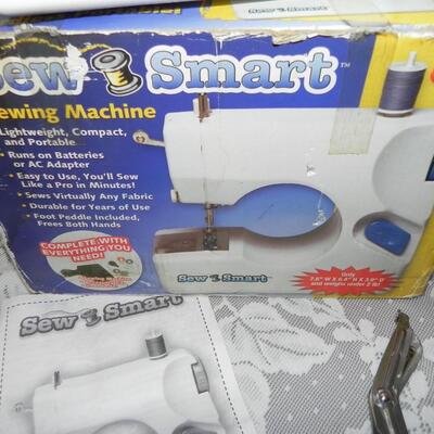 SEW SMART SEWING MACHINE-THREADS-BUTTONS AND SEWING SCISSORS