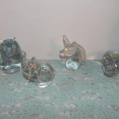 SOLID GLASS ANIMAL'S