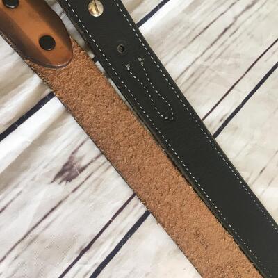 Leather belts 
