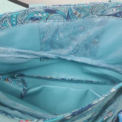 Very Bradley Drawstring Family Tote, and folding travel case  