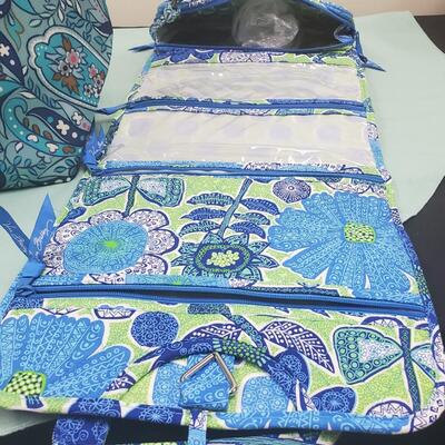 Very Bradley Drawstring Family Tote, and folding travel case  