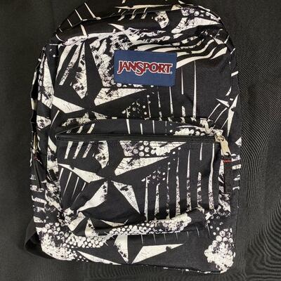 Black and White Abstract JANSPORT Backpack