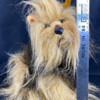 Steiff TAFFY Yorkie Plush Dog Stuffed Animal 