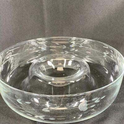 Vintage Princess House Heritage Chip and Dip All in One Serving Bowl