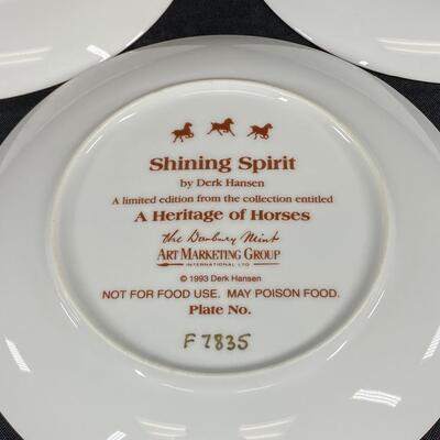 Set of 5 A Heritage of Horses Collector Plates The Danbury Mint 