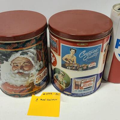 Empty Pepsi Canisters -Item #333