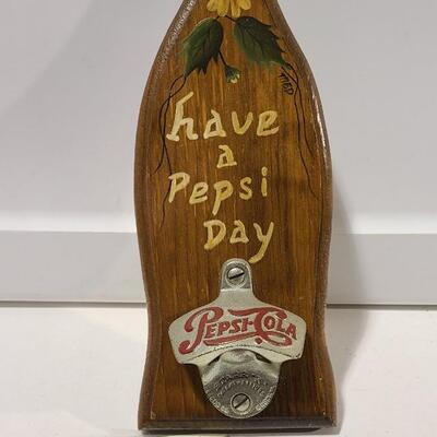 Wooden Pepsi Cola Decor Bottle Opener -Item #335