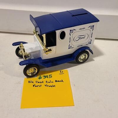Die-cast Model Ford Coin Bank -Item #345