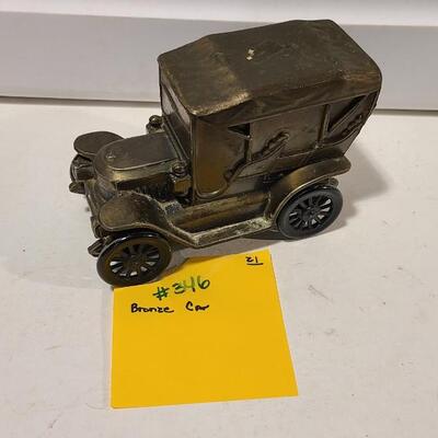 Rolling Bronze Car -Item #346