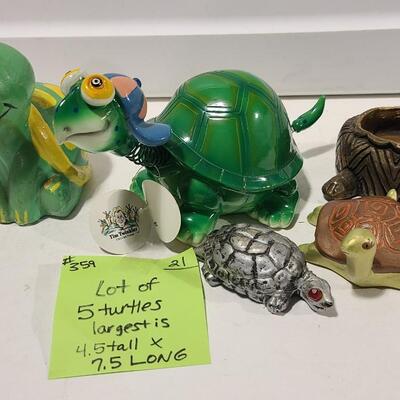 Lot of 5 Turtles -Item #359
