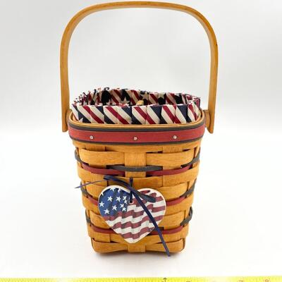 LONGABERGER 1995 ALL AMERICAN CARRY ALONG DIVIDED BASKET