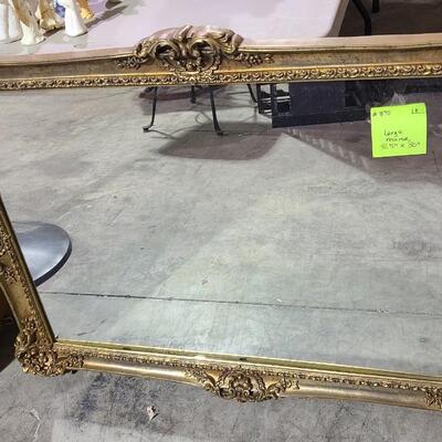 Large Mirror Gold frame 41Â½" x 30" -Item #370