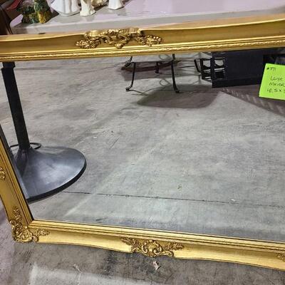 Large Mirror Gold Frame 41Â½" x 30" -Item #371