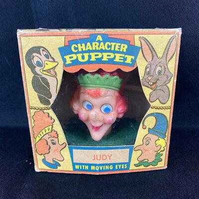 Vintage Peter Puppet Playthings Character Puppet Judy Hand Puppet in Original Box