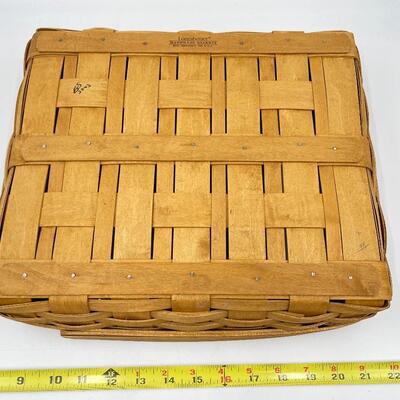 LONGABERGER 2003 LARGE SQUARE TRAY/BASKET