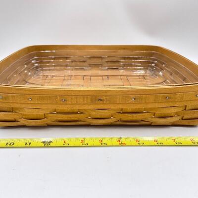 LONGABERGER 2003 LARGE SQUARE TRAY/BASKET