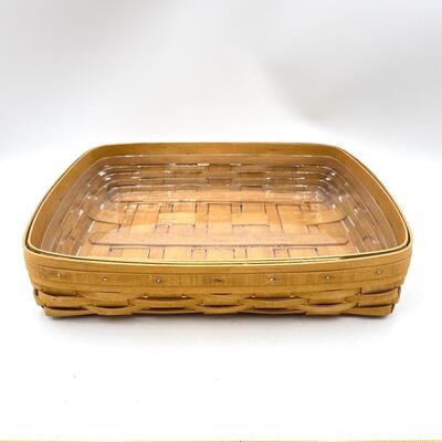 LONGABERGER 2003 LARGE SQUARE TRAY/BASKET