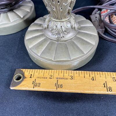 Matching Pair of Tall Candlestick Style Lamp Bases *No Shades*