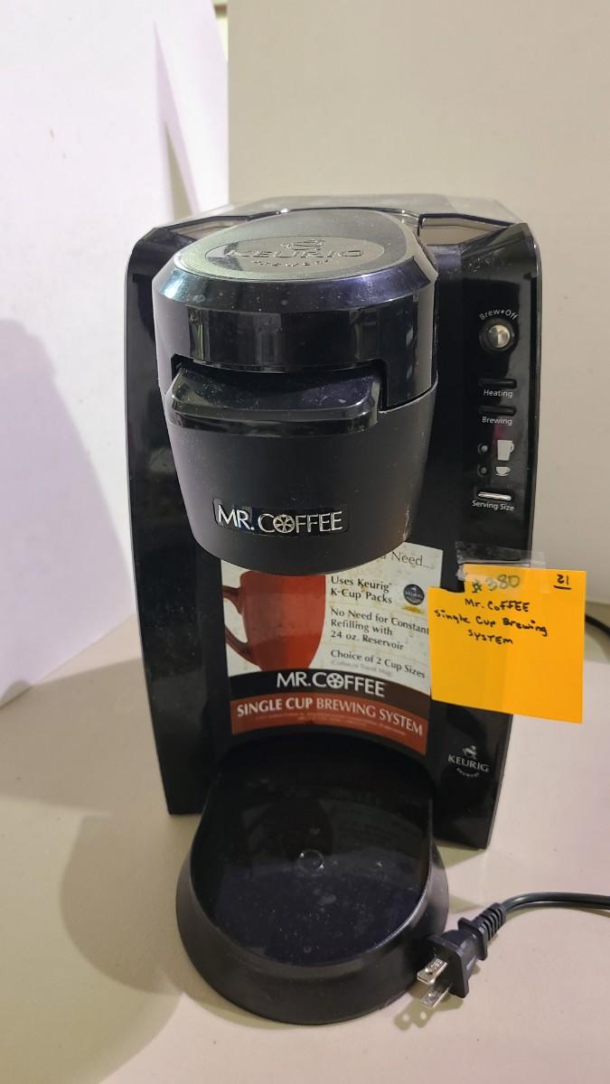 Mr. Coffee Single Cup Brewer Item 380