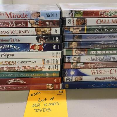 Lot of 22 Christmas DVDs -Item #382