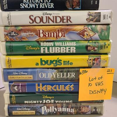 10 Disney VHS -Item #386