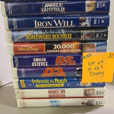 Lot of 10 Disney VHS -Item #388