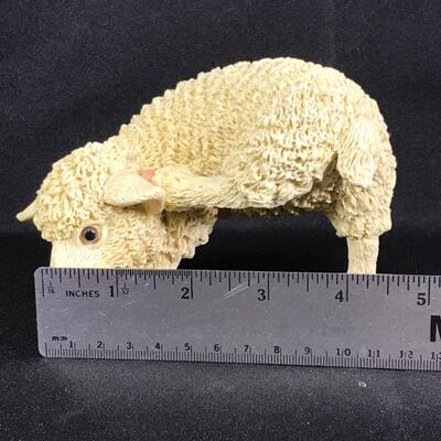 4” Scratching Sheep Figurine