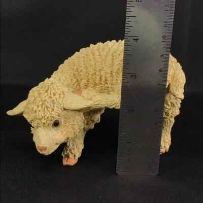 4” Scratching Sheep Figurine