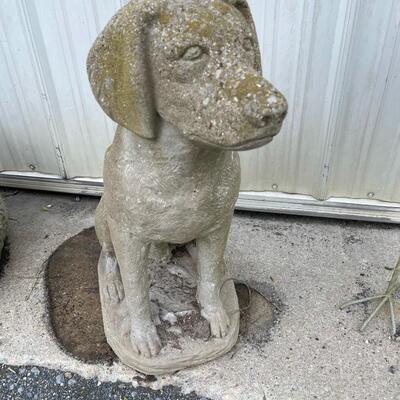 O2233 Cement Dog Statue